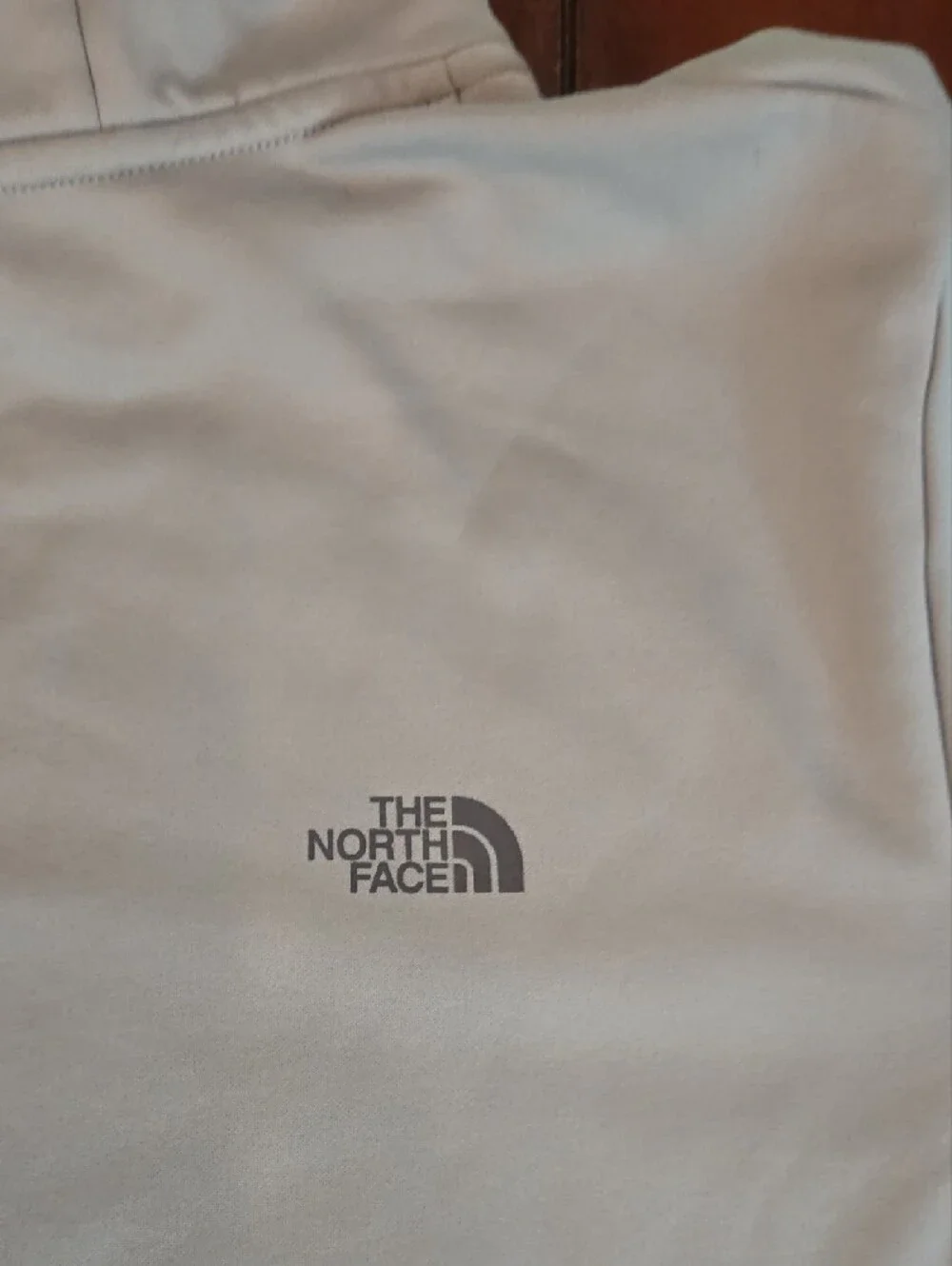 The North Face Pale Blue Pullover Hoodie with Gray Logo